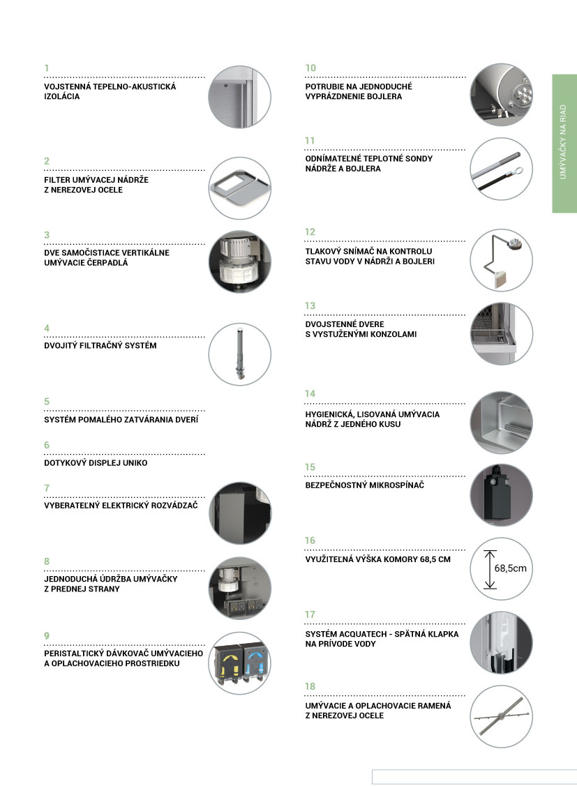 Umývačka čierneho riadu a prepraviek KRUPPS EL985E