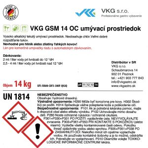 VKG GSM 14 OC umývací prostriedok
