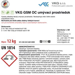 VKG GSM OC umývací prostriedok