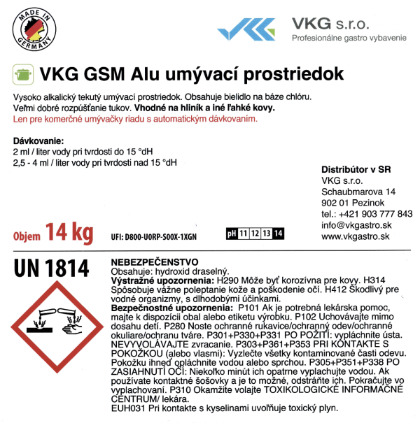 VKG GSM Alu umyvaci prostriedok